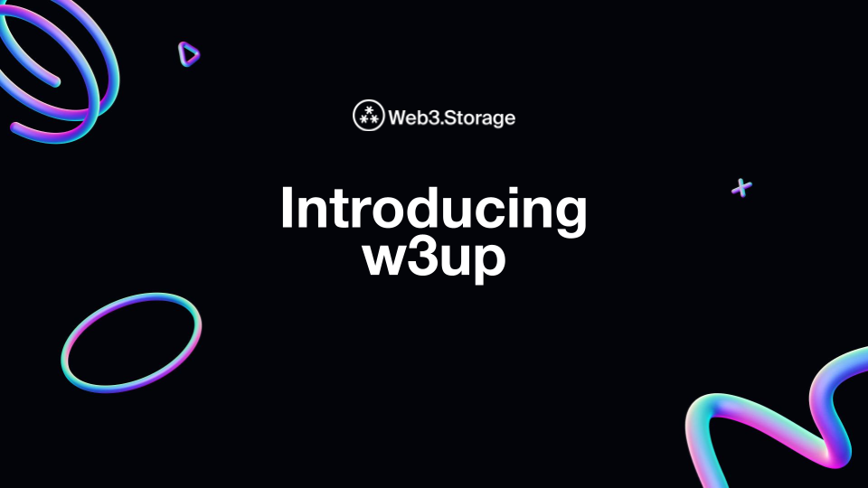 Banner for Get started with the w3up-client library